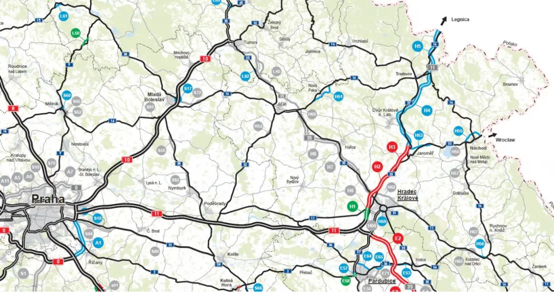 Czesi planują zbudować autostradę łączącą Pragę z Wrocławiem i Szczecinem. Prace ruszą w 2018 roku